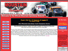 Tablet Screenshot of mountainspeedway.com